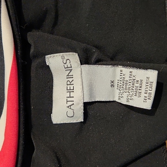 Catherine's Striped Open  Front Lightweight Cardigan - Picture 4 of 4